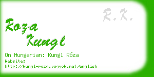 roza kungl business card