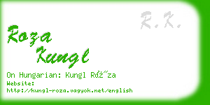 roza kungl business card